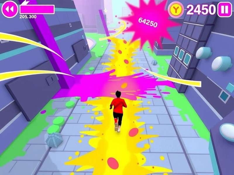Bright Holi Run Game Screenshot